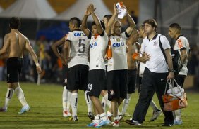 Durante a partida entre Corinthians/Brasil x Boca Jrs., da Argentina, realizada esta noite no estdio do Pacaembu, jogo das oitavas de final da Copa Libertadores de Amrica 2013