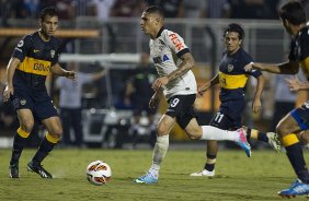 Durante a partida entre Corinthians/Brasil x Boca Jrs., da Argentina, realizada esta noite no estdio do Pacaembu, jogo das oitavas de final da Copa Libertadores de Amrica 2013