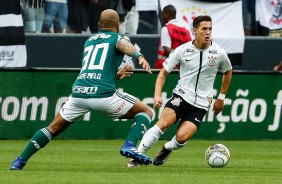 Mateus Vital saiu no segundo tempo da partida contra o Palmeiras, pela final do Paulisto