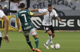 Sidcley durante primeiro jogo da final do Paulisto 2018, na Arena Corinthians