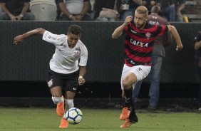 Pedrinho jogou muito bem diante o Vitria, na Arena Corinthians, pela Copa do Brasil