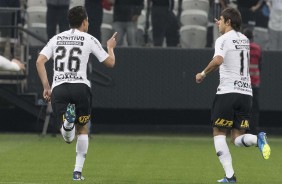 Foi Rodriguinho que abriu o placar na Arena Corinthians, contra o Botafogo, pelo Brasileiro