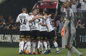 Romero marcou o segundo gol do Corinthians contra o Botafogo, na volta do Brasileiro