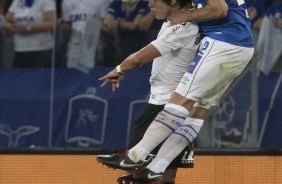 Atacante Romero durante primeiro jogo da final da Copa do Brasil, contra o Cruzeiro
