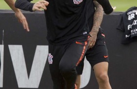 Matheus Vital durante o ltimo treino antes do jogo contra a Chapecoense