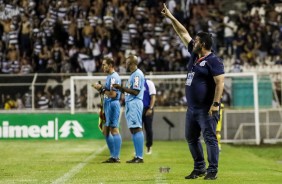 Eduardo Barroca comemora vitria por 4 a 1 contra o Sinop, pela Copinha 2019