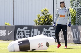 Cssio treina forte para jogo contra o Botafogo-SP, pelo Paulisto