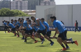 Jogadores fazem ltimo treino antes do duelo contra o Santos, pelo Paulisto