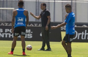 Treinador Fbio Carille encerra preparao para clssico contra o Santos