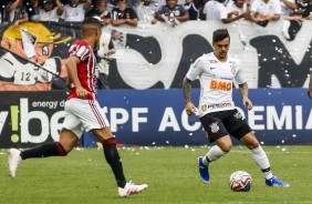 Fagner durante embate contra o So Paulo, pela final do Paulisto 2019