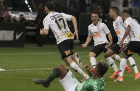 Boselli anotou o primeiro gol do Corinthians no duelo contra a Chapecoense, pela Copa do Brasil