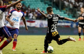 Clayson marcou o segundo gol do Corinthians contra o Bahia, pelo Brasileiro 2019