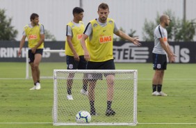 Henrique no treino de reapresentao do Corinthians aps derrota para o Bahia, pelo Brasileiro