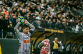 Fagner em partida contra o Flamengo, pela Copa do Brasil 2019, na Arena Corinthians