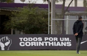 Carille comandou o primeiro treino aps derrota para o Flamengo