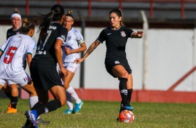 Mnica durante jogo contra a Portuguesa, pelo Campeonato Paulista Feminino