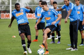 Marllon, Avelar e Gustavo no ltimo treino antes do jogo contra o Flamengo