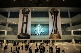 Interior da Arena Corinthians instantes antes do Drbi contra o Palmeiras