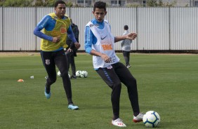 Gustavo no primeiro treino aps empate com o Palmeiras