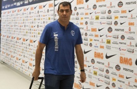 Carille chega  Arena Corinthians para jogo contra o Athletico-PR, pelo Brasileiro