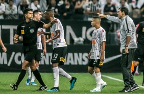 Juiz expulsa Fbio Carille do jogo contra Cruzeiro, pelo Brasileiro, na Arena Corinthians