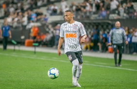 Menino Janderson durante clssico contra o Santos, na Arena Corinthians