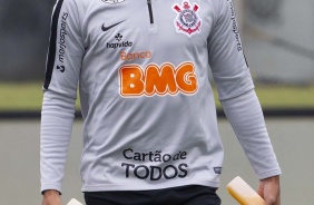 Jnior Urso no ltimo treino antes do jogo contra o Palmeiras