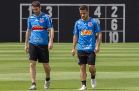 Boselli e Ramiro no ltimo treinamento antes do jogo contra o Internacional
