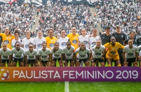 Foto oficial da final do Feminino contra o So Paulo, na Arena Corinthians