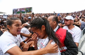 Victria emocionada com o ttulo do Campeonato Paulista invicto
