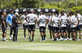 Elenco do Corinthians no ltimo treinamento do Corinthians antes do jogo contra o Atltico Mineiro