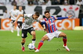 Gabriel Pereira durante o confronto entre Corinthians e Bahia na Neo Qumica Arena