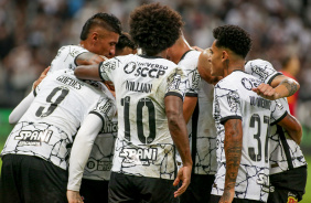 Rger Guedes, Paulinho, Willian, Fbio Santos e Du em vitria do Corinthians nesta quarta-feira