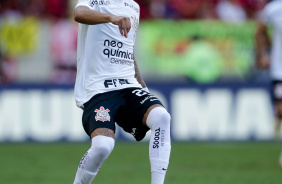 Adson durante jogo do Corinthians contra o Flamengo, pelo Brasileiro 2023