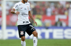 Fausto durante jogo do Corinthians contra o Flamengo, pelo Brasileiro 2023