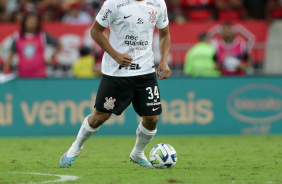 Murillo durante jogo do Corinthians contra o Flamengo, pelo Brasileiro 2023