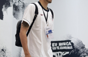 Pedro Raul chegando na Neo Qumica Arena