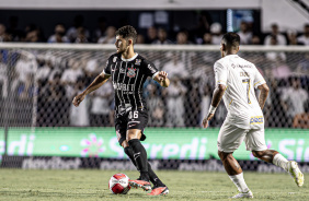 Hugo em ao pelo Corinthians contra o Santos