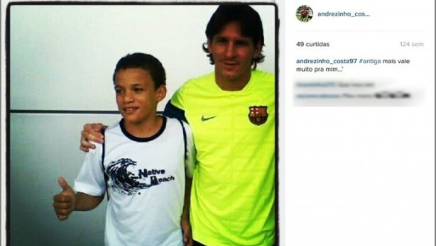 Andr e o para Lionel Messi, camisa 10 do Barcelona