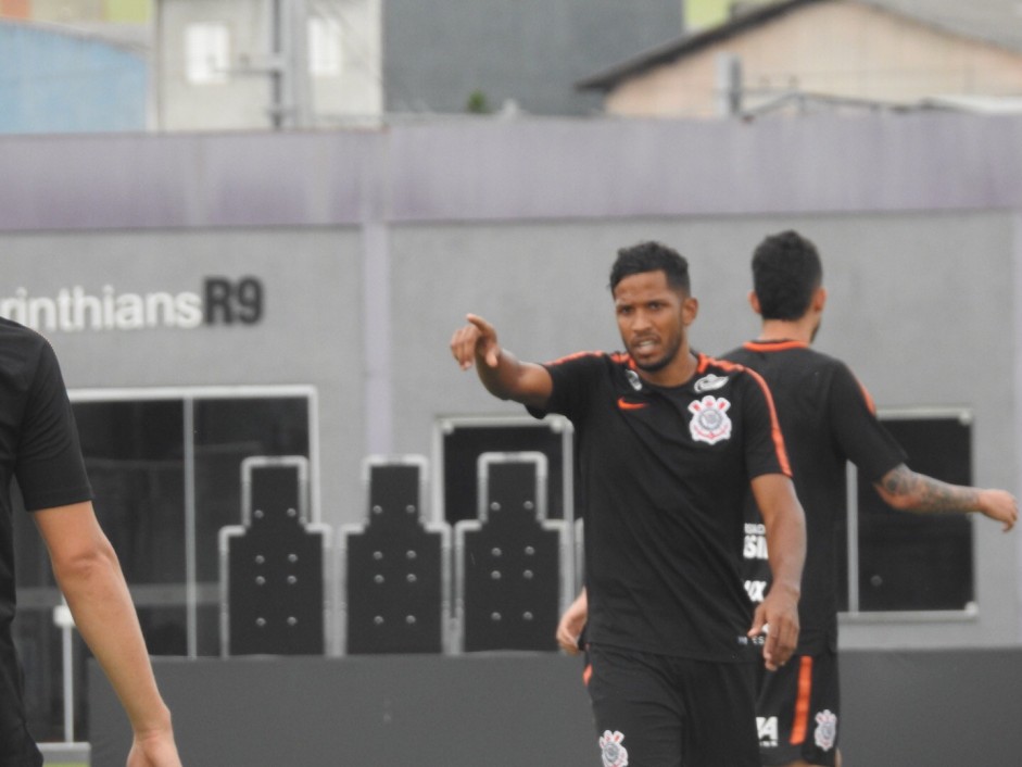 Yago durante jogo-treino entre Corinthians e Red Bull Brasil. No jogou nenhuma partida oficial em 2018