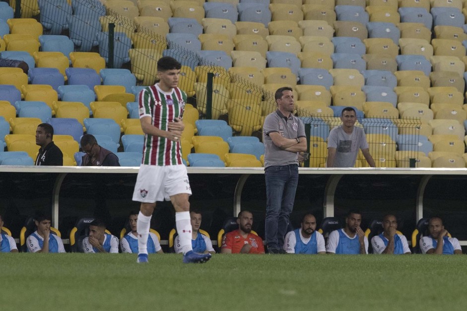 Osmar Loss comandou o time na derrota para o Fluminense, no Marcan