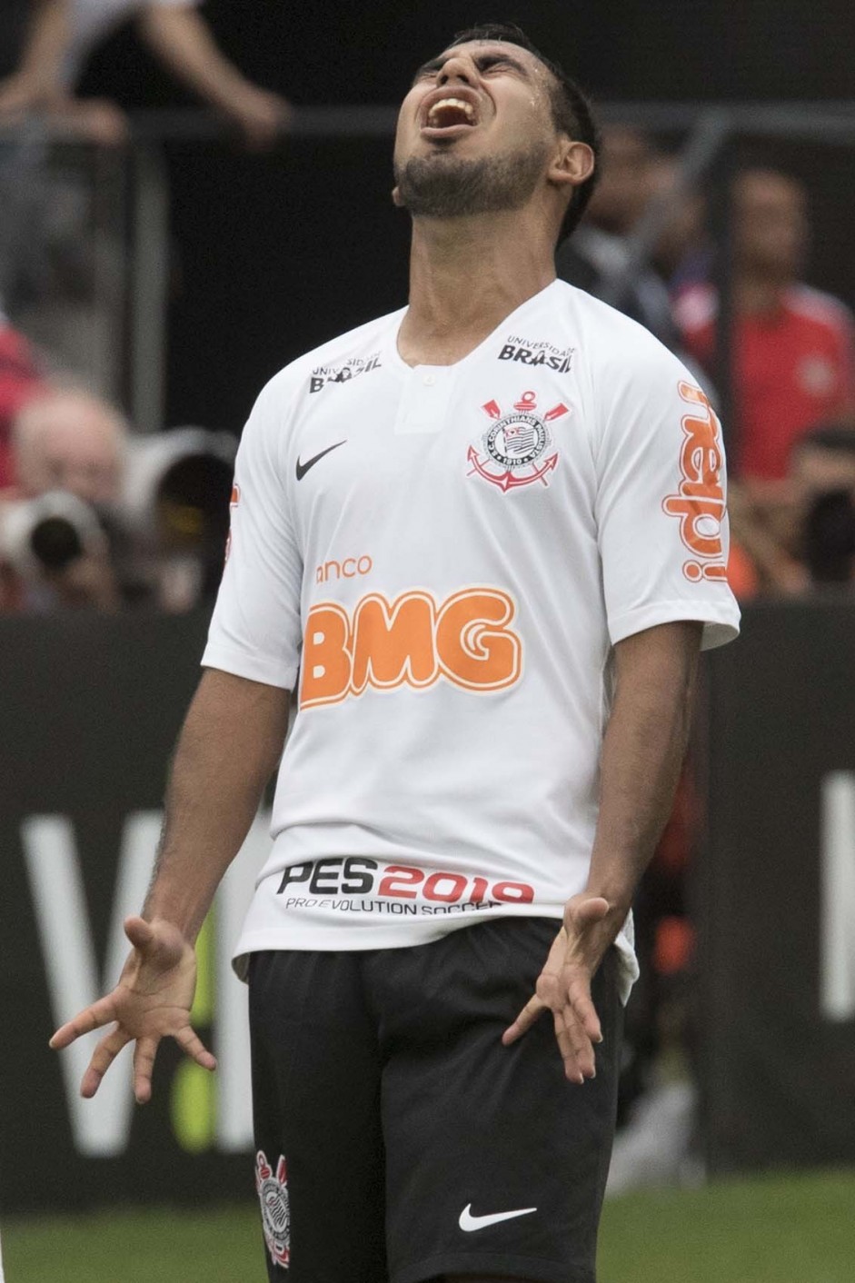 Sornoza durante empate com So Caetano na Arena Corinthians