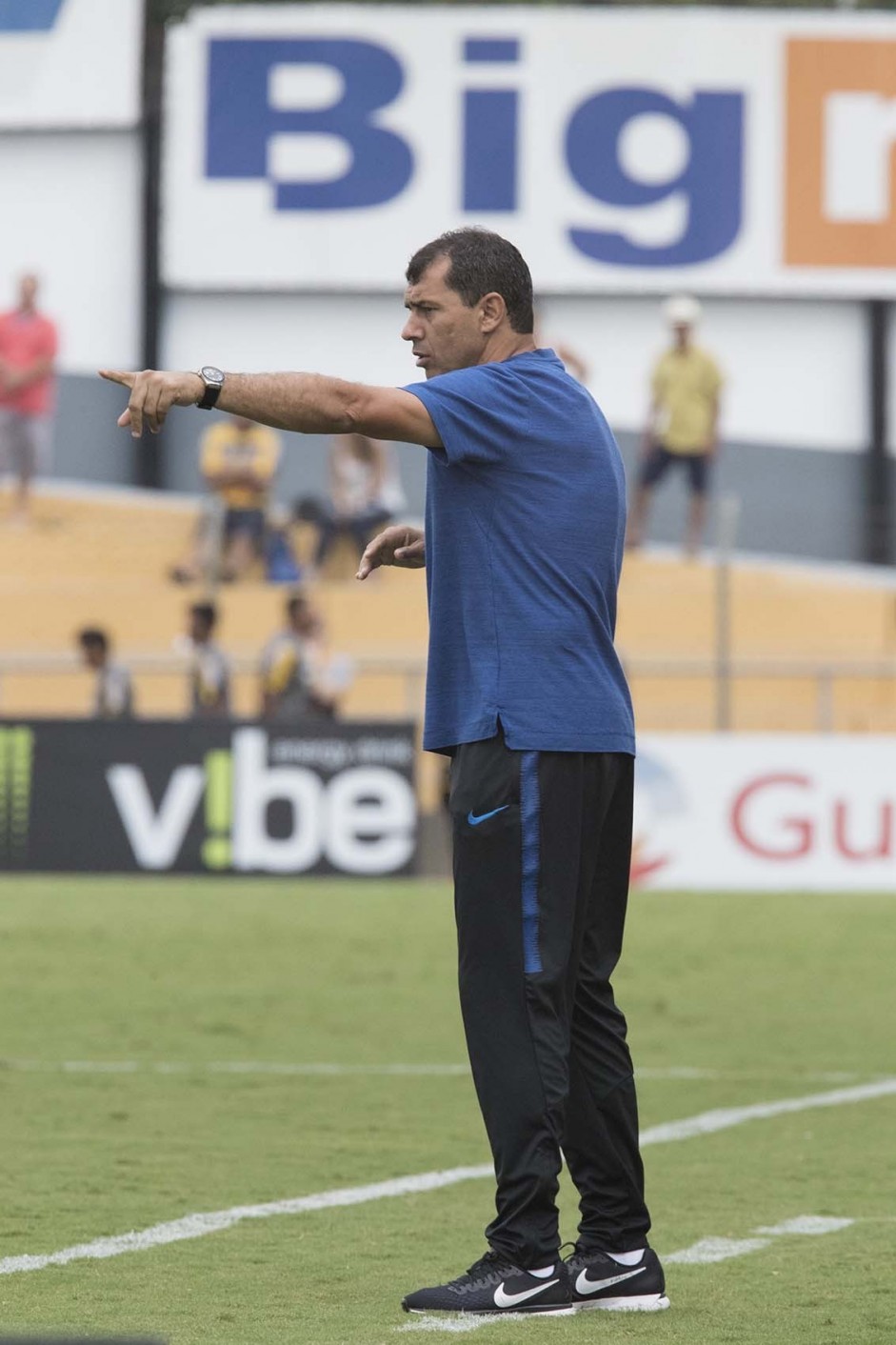 Fbio Carille comandou o time na derrota para o Novorizontino, pelo Campeonato Paulista 2019