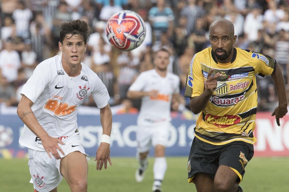 Mateus Vital foi titular contra o Novorizontino, pelo Campeonato Paulista