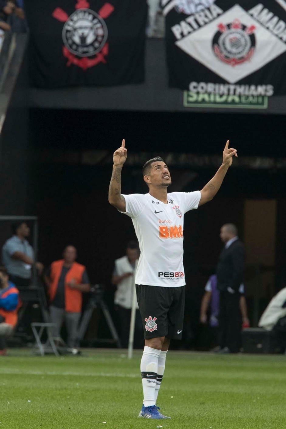 Ralf no jogo contra o Santos, pelo Paulisto 2019, na Arena Corinthians