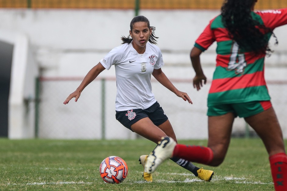 Millene no jogo contra a Portuguesa, pelo Campeonato Paulista Feminino