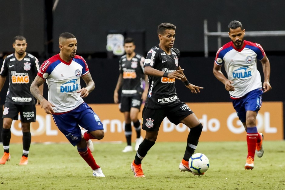 Pedrinho foi o autor do primeiro gol contra o Bahia, pelo Brasileiro 2019