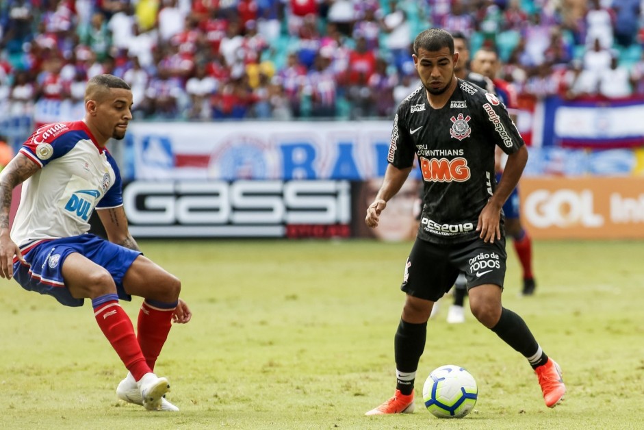 Sornoza durante jogo contra o Bahia, pela estreia do Campeonato Brasileiro