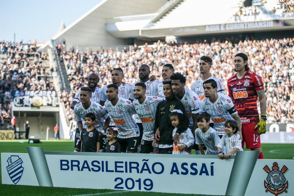 Foto oficial do jogo contra o CSA, na Arena Corinthians, pelo Brasileiro