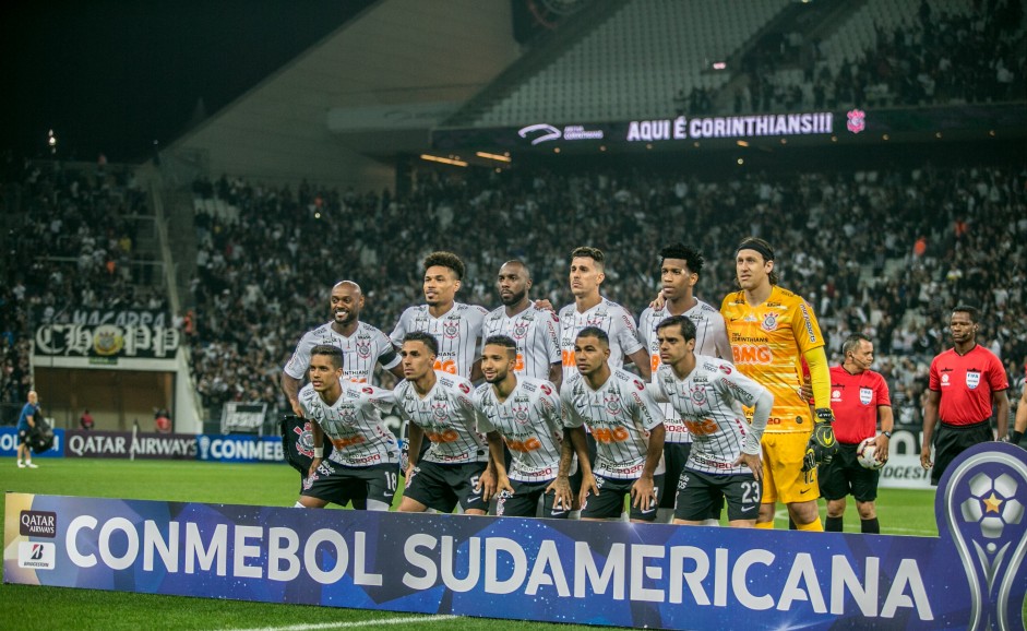 Foto oficial durante jogo contra o Montevideo Wanderers, pela Copa Sul-Americana, na Arena